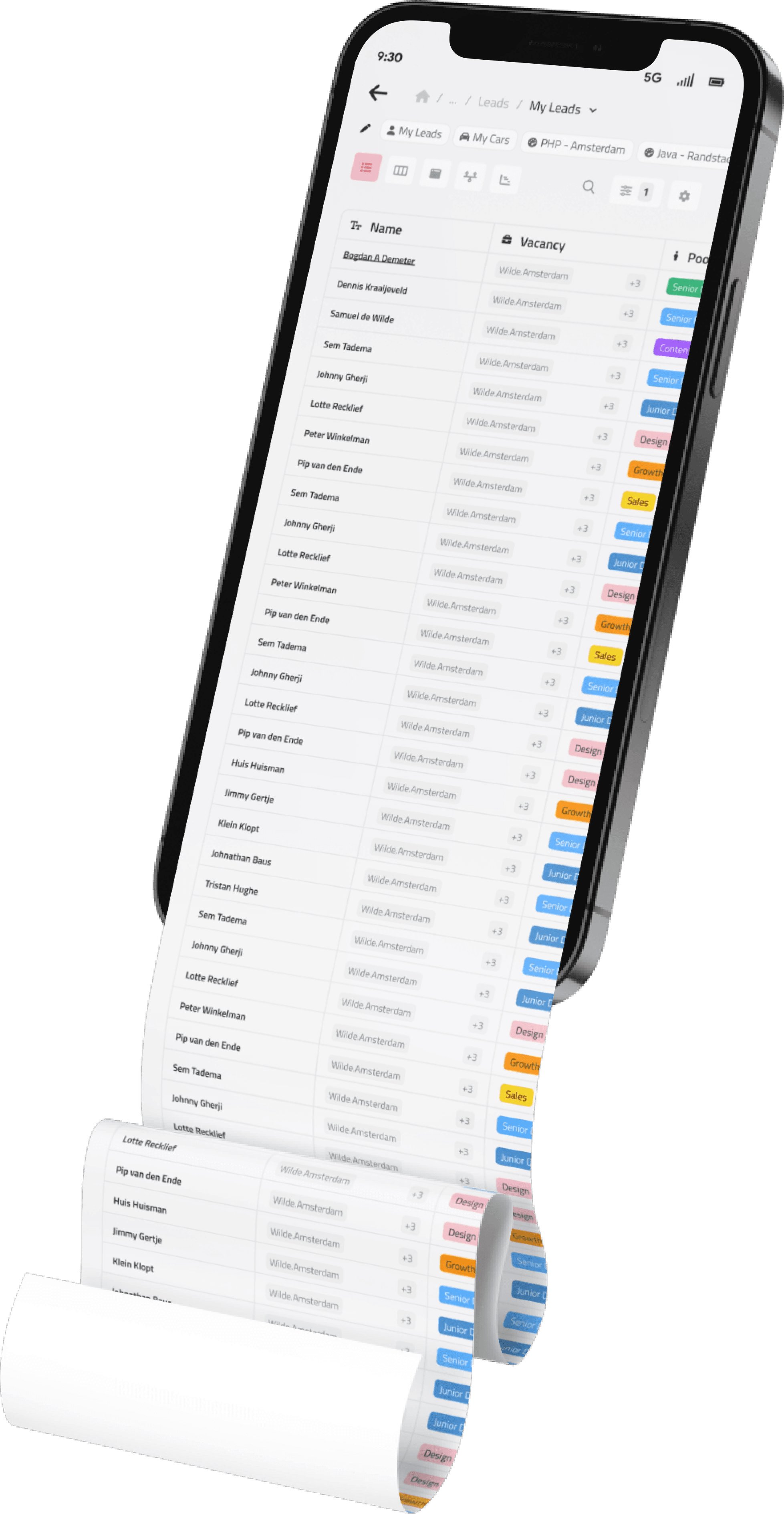 Caraer mockup